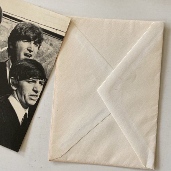 Vintage Beatles Greeting Cards with Envelopes, Happy Birthday & Blank 5”x7” - Picture 12 of 13
